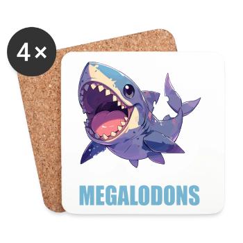 Megalodons Megalodon - Coasters (set of 4) - white - Front
