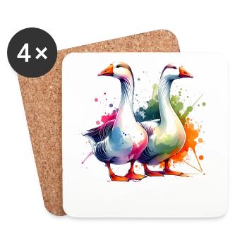 Gans Goose - Coasters (set of 4) - white - Front