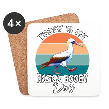 Nazca Tölpel Nazca Booby - Coasters (set of 4) - white - Front