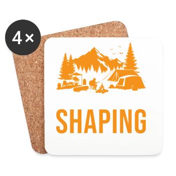 Girl Scout Leader Guiding Hearts Scout - Coasters (set of 4) - white - Front