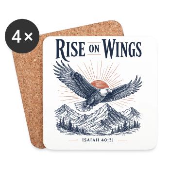 Rise On Wings - Coasters (set of 4) - white - Front