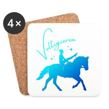 Vaulting Mill – Sport Outfit for Vaulters - Coasters (set of 4) - white - Front