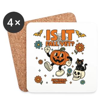 Ist es schon Herbsttagundnachtgleiche Mabon Pagan - Untersetzer (4er-Set) - Weiß - Vorne