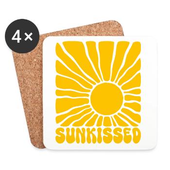 Soleil Embrassé de Soleil - Dessous de verre (lot de 4) - blanc - Devant