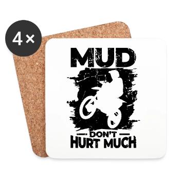 Motocross Saying - Coasters (set of 4) - white - Front