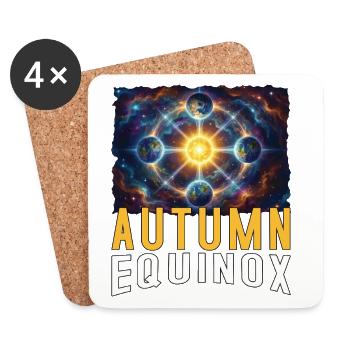 Équinoxe d’automne Mabon Équinoxe païen d’automne - Dessous de verre (lot de 4) - blanc - Devant