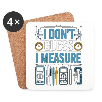 Industrial Electrician I Don't Guess Electrical - Coasters (set of 4) - white - Front