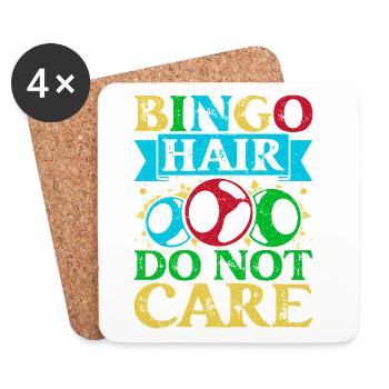Bingo Bingo Bingo Hair S’en Fichent Bingo - Dessous de verre (lot de 4) - blanc - Devant
