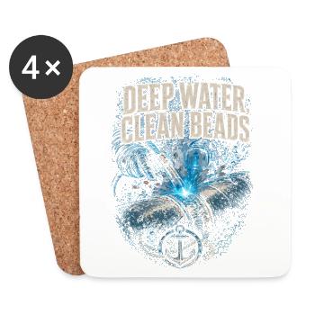 Unterwasserschweißer Deep Water Clean Beads - Untersetzer (4er-Set) - Weiß - Vorne