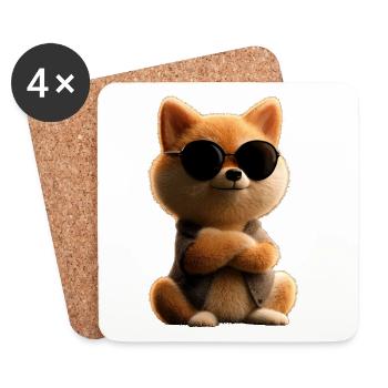 Shiba Inu Dog Japanese Dog Breed Japan Shibas - Coasters (set of 4) - white - Front