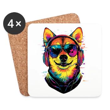 Shiba Inu Dog Japanese Dog Breed Japan Shibas - Coasters (set of 4) - white - Front