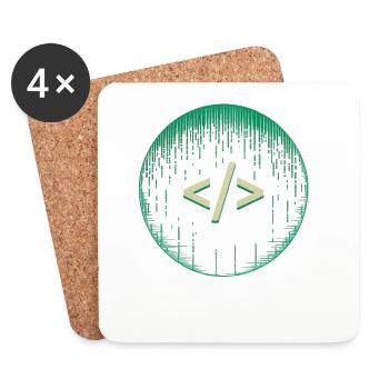 Programmers – Coding Developers & Computer Scientists - Coasters (set of 4) - white - Front