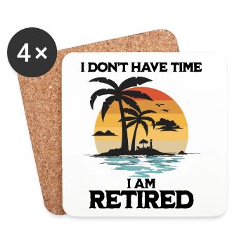 Retrait du Tropical Sunset - Dessous de verre (lot de 4) - blanc - Devant