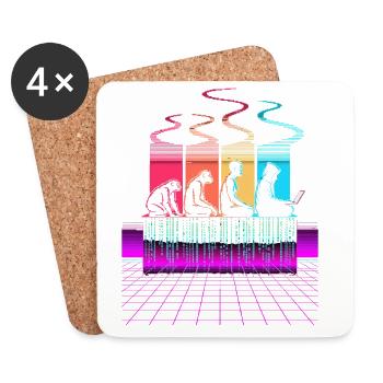 Programmers – Coding Developers & Computer Scientists - Coasters (set of 4) - white - Front