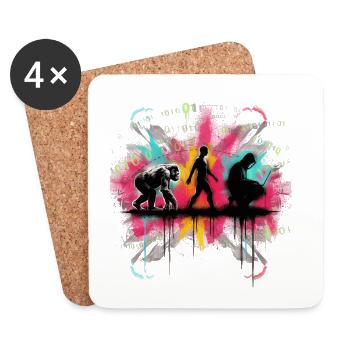 Programmers – Coding Developers & Computer Scientists - Coasters (set of 4) - white - Front