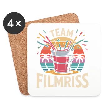 Équipe de Majorque Filmriss Party JGA Équipe de la fête Malle - Dessous de verre (lot de 4) - blanc - Devant