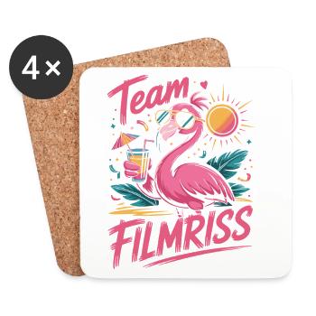 Équipe de Majorque Filmriss Party JGA Équipe de la fête Malle - Dessous de verre (lot de 4) - blanc - Devant
