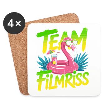 Équipe de Majorque Filmriss Party JGA Équipe de la fête Malle - Dessous de verre (lot de 4) - blanc - Devant