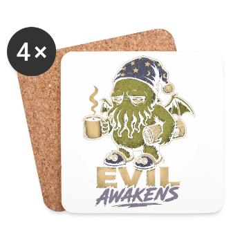 Evil Awakens: Cosmic Coffee - Coasters (set of 4) - white - Front