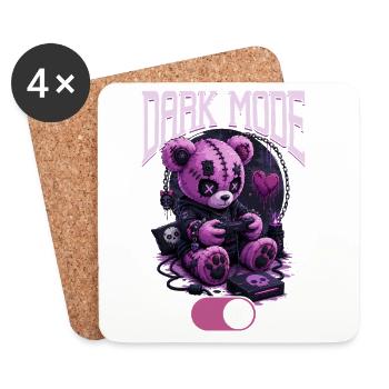 Pastel Goth Soft Goth Gaming Gamer - Coasters (set of 4) - white - Front