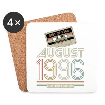 Cassette | Best of August 1996 | Limited Edition - Coasters (set of 4) - white - Front