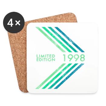 1998 Limited Edition Birthday Man Woman Sport - Coasters (set of 4) - white - Front
