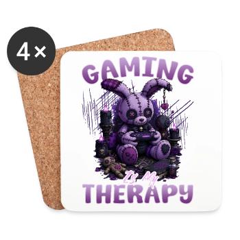 Pastel Goth Soft Goth Gaming Gamer - Coasters (set of 4) - white - Front