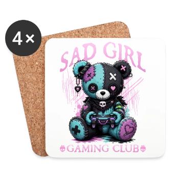 Pastel Goth Soft Goth Gaming Gamer - Dessous de verre (lot de 4) - blanc - Devant