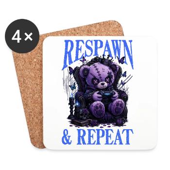 Pastel Goth Soft Goth Gaming Gamer - Coasters (set of 4) - white - Front