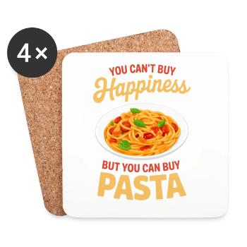 Cadeaux de spaghettis pâtes et nouilles - Dessous de verre (lot de 4) - blanc - Devant