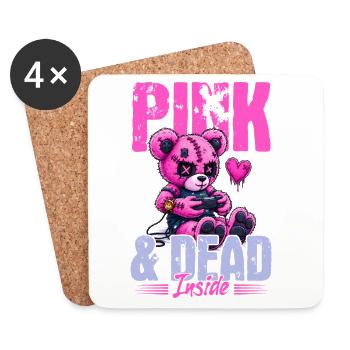 Pastel Goth Soft Goth Gaming Gamer - Coasters (set of 4) - white - Front