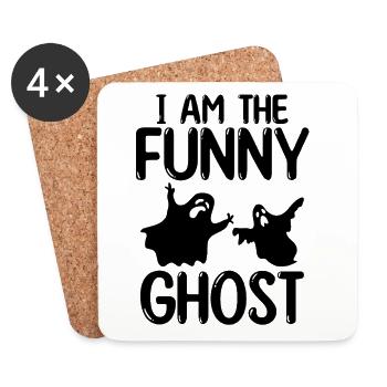Halloween Party - I am the Funny ghost - Coasters (set of 4) - white - Front