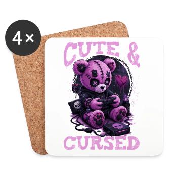 Pastel Goth Soft Goth Gaming Gamer - Untersetzer (4er-Set) - Weiß - Vorne