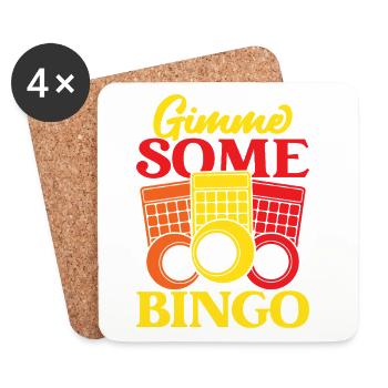 Bingo Game Gimme Some Bingo - Untersetzer (4er-Set) - Weiß - Vorne
