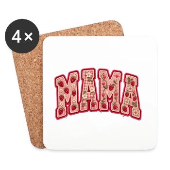 Mama Mama Mama Mothers Day - Coasters (set of 4) - white - Front