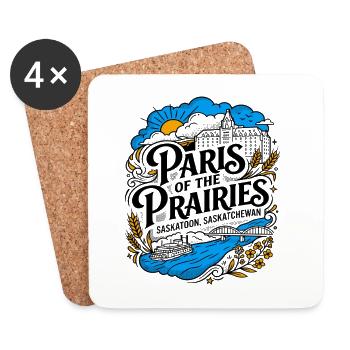Paris of the Prairies Saskatoon Saskatchewan - Untersetzer (4er-Set) - Weiß - Vorne