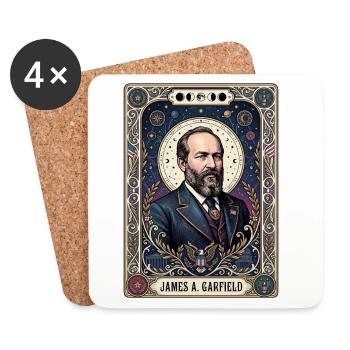 James A Tarotkarte - Untersetzer (4er-Set) - Weiß - Vorne