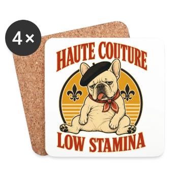 Haute Couture Niedrige Ausdauer - Untersetzer (4er-Set) - Weiß - Vorne