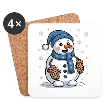 Snowman - Coasters (set of 4) - white - Front