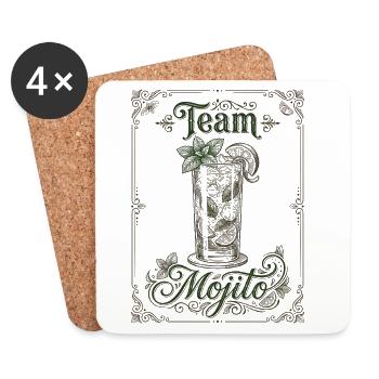 Hen Party Team Mojito Cocktail Bartender - Untersetzer (4er-Set) - Weiß - Vorne