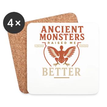 Harpy Greek Mythology Fantasy Monster - Coasters (set of 4) - white - Front