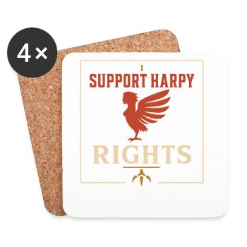 Harpy Greek Mythology Fantasy Monster - Coasters (set of 4) - white - Front