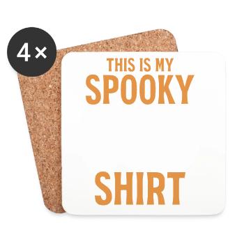 This is my Spooky Shirt Funny Halloween Ghost - Untersetzer (4er-Set) - Weiß - Vorne
