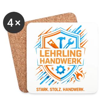 Eine Lehre im Handwerk - das ist die Zukunft - Untersetzer (4er-Set) - Weiß - Vorne