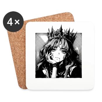 Queen of Shadows Manga Portrait - Coasters (set of 4) - white - Front