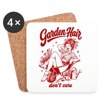 Urban Gardening Garden Hair Dont Care - Coasters (set of 4) - white - Front