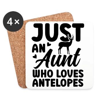 Antante Tante Humour Animal - Dessous de verre (lot de 4) - blanc - Devant