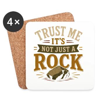 Rock Collector Geology Rock Collector - Coasters (set of 4) - white - Front
