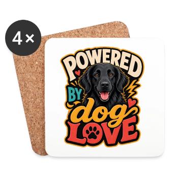 Smooth-haired retriever - Coasters (set of 4) - white - Front