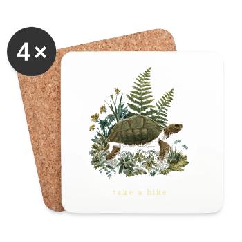 take a hike - Coasters (set of 4) - white - Front